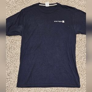 Port And Company | Vintage United Airlines Navy Blue T-shirt